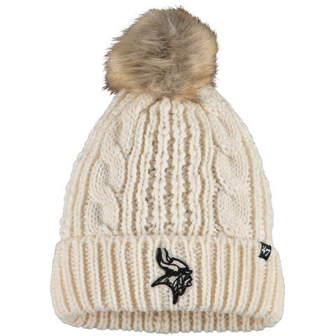 Women's '47 Cream Minnesota Vikings Meeko Cuffed Knit Hat