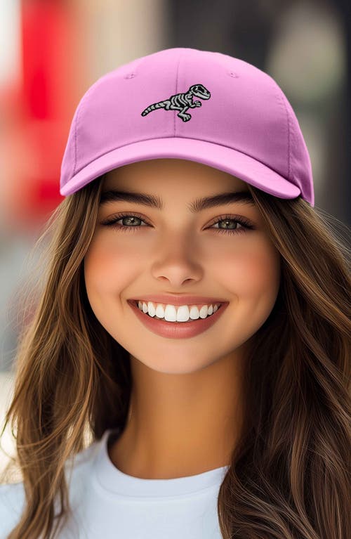 Dalix Fossil Embroidered Outdoor Hat In Light Pink