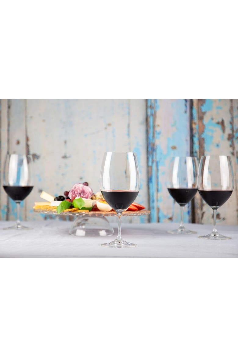 ViVino Set of 4 Bordeaux Wine Glasses, 20.6oz, Alternate, color, Clear