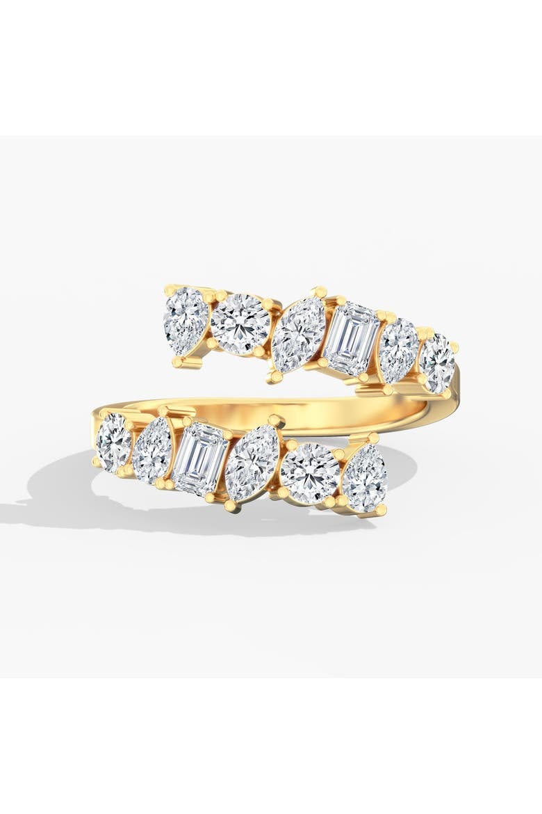 Multi Shape Bypass Lab Diamond Ring in 14K Gold, Main, color, Yellow Gold