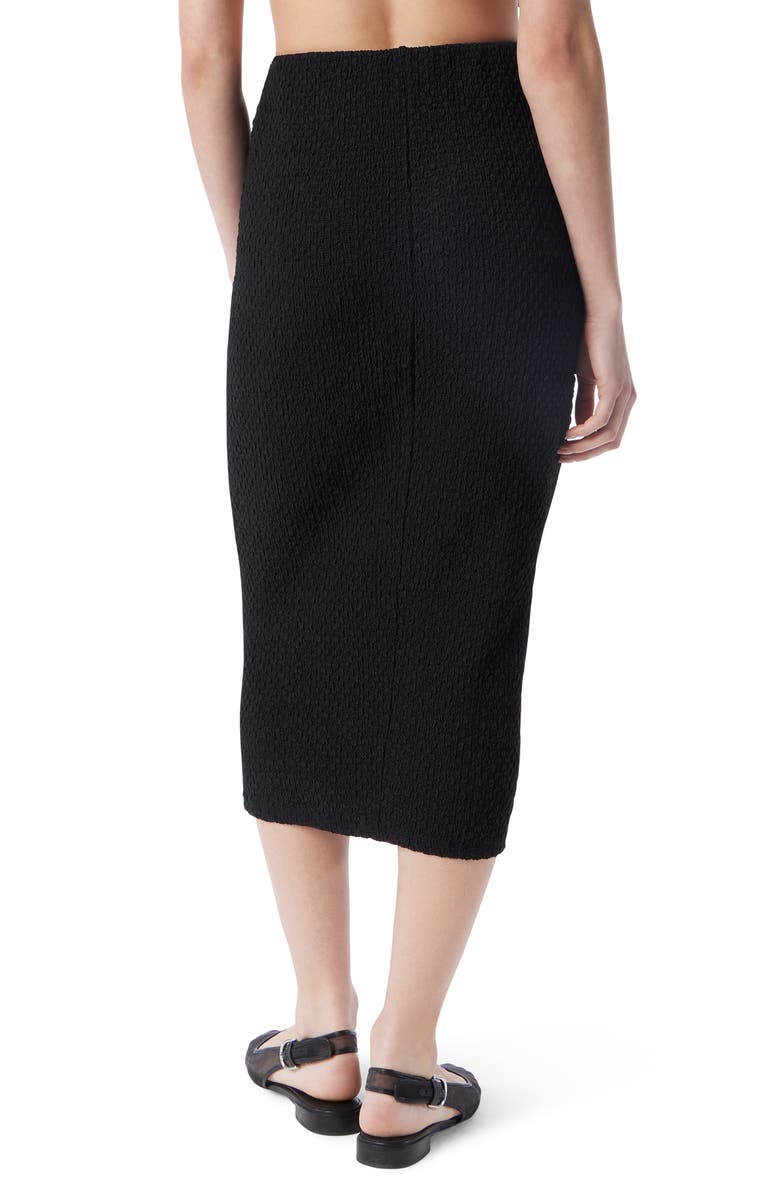 Robert Rodriguez Meilani Textured Midi Skirt, Alternate, color, Black Beauty