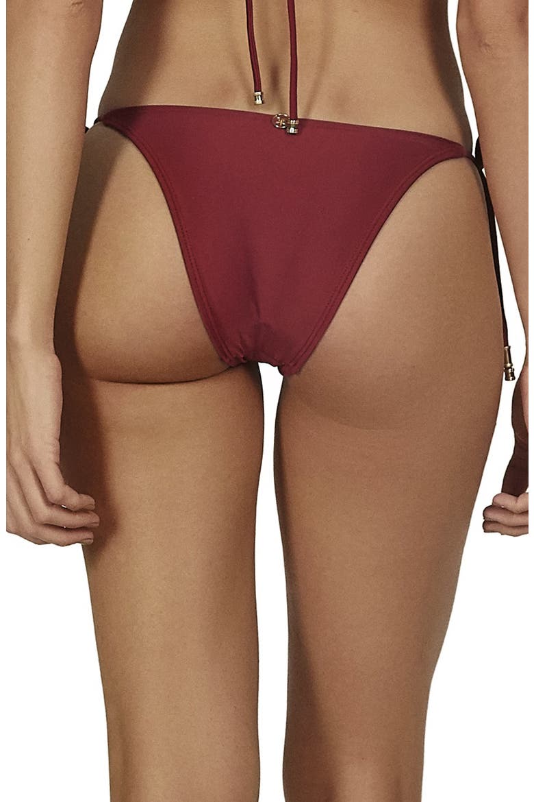 ViX Swimwear Side Tie Bikini Bottoms, Alternate, color, RED