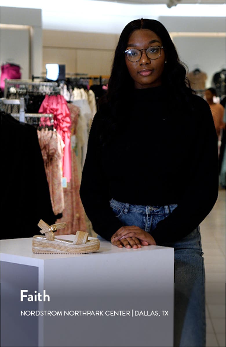 Kids
 JCleo Ankle Strap Espadrille Platform Wedge Sandal, sales video thumbnail