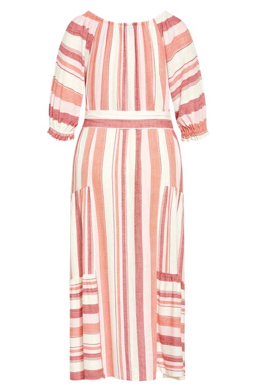 City Chic Jemima Stripe Maxi Dress