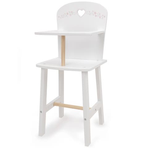 Little Flora Wooden Doll Highchair