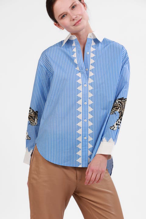 Poplin Shirt Snow Leopard