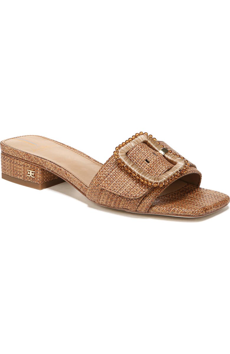 Sam Edelman Deacon Raffia Sandal, Main, color, Cuoio