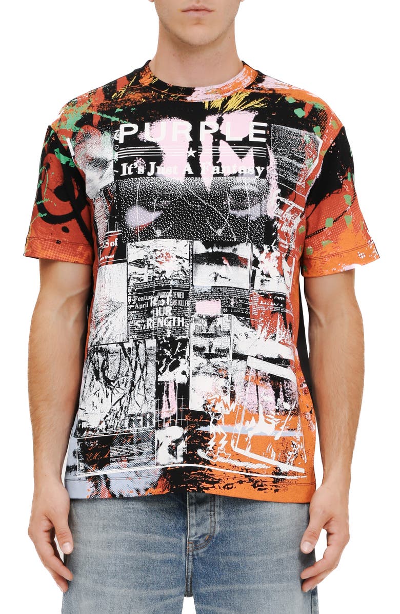 PURPLE BRAND Textured Jersey Tee, Main, color, 