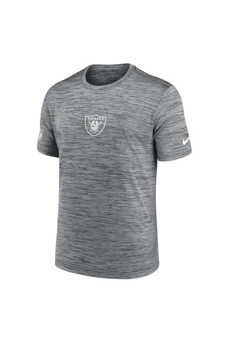 Men's Nike Gray Las Vegas Raiders Sideline Velocity Performance T-Shirt, Alternate, color, Gray