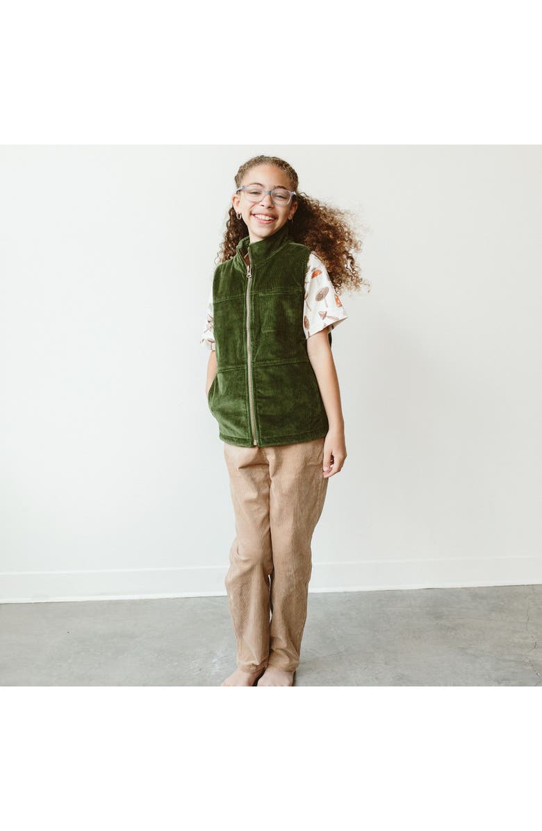 goumikids Goumi Kids Reversible Vest, Alternate, color, Spruce