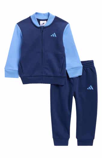 adidas Fleece Bomber Jacket & Joggers Set