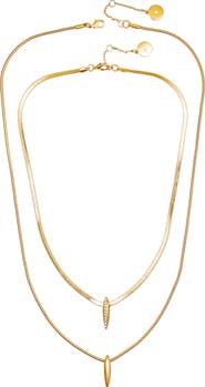 Vince Camuto Set of 2 Layered Necklaces