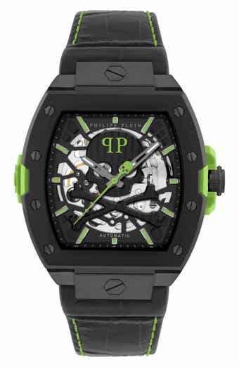 The $keleton 2.0 Automatic Leather Strap Watch, 44mm