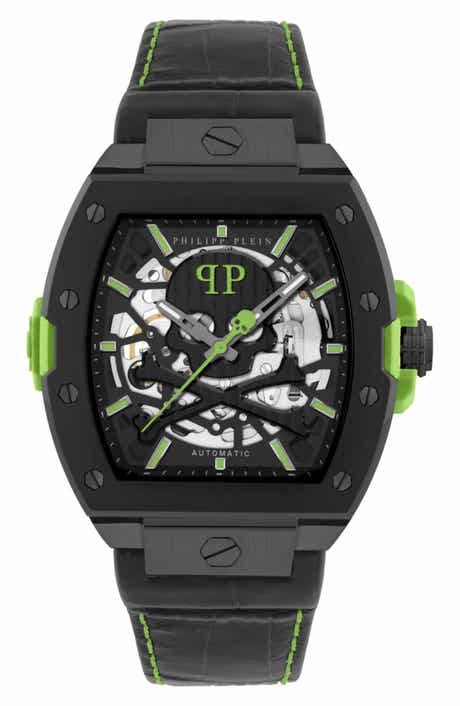 The $keleton 2.0 Automatic Leather Strap Watch, 44mm