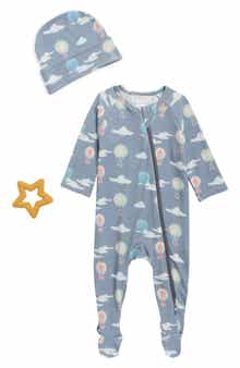 Hot Air Balloon Footie & Beanie Set