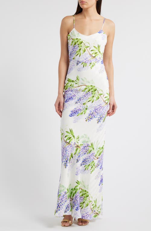 Sonya Moda Juliette Floral Maxi Slipdress In Wisteria