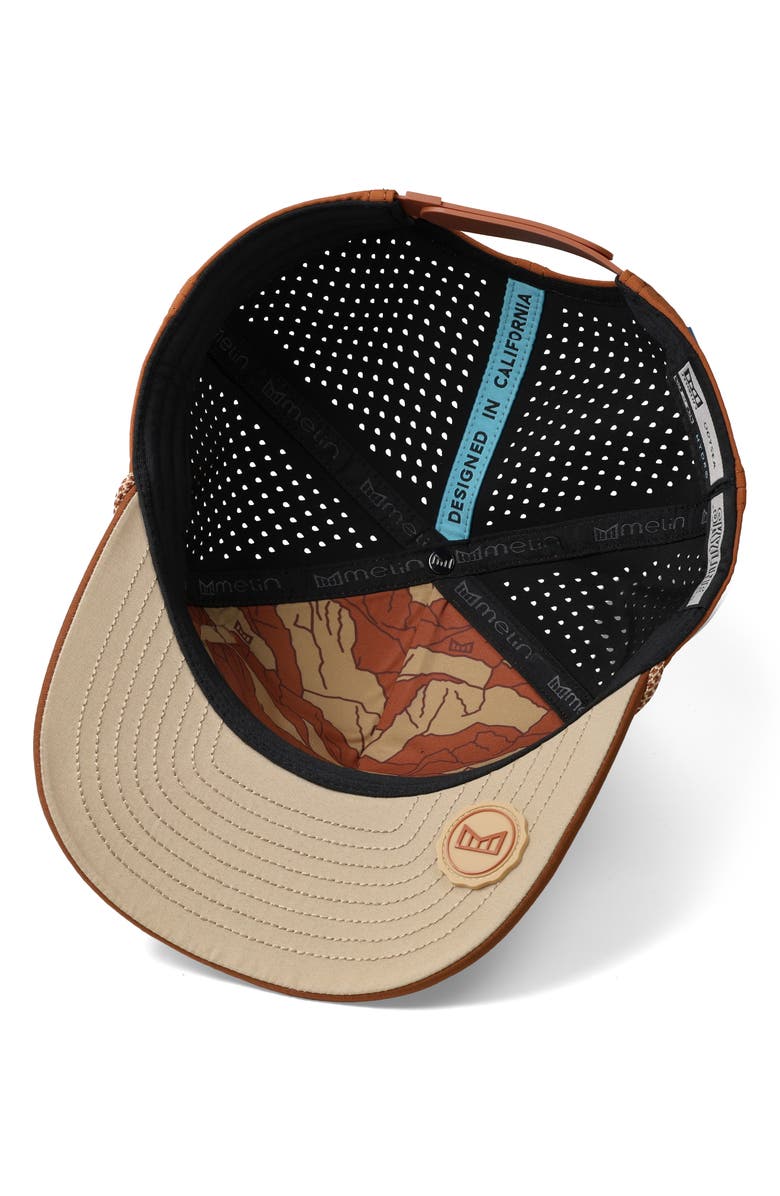 Melin Odysea Hydro Rope Skyline Performance Snapback Ball Cap, Alternate, color, Sierra Sunset