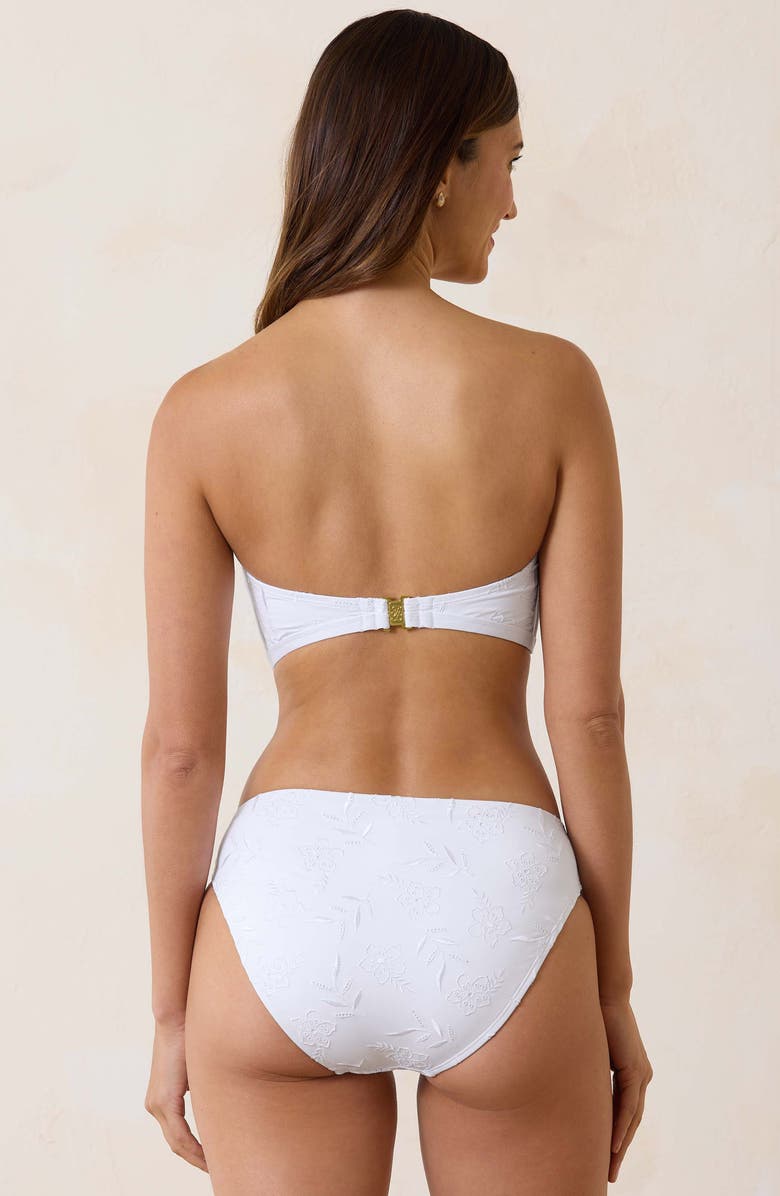 Tommy Bahama Eyelet Hideaway Tie Bandeau Bikini Top, Alternate, color, 