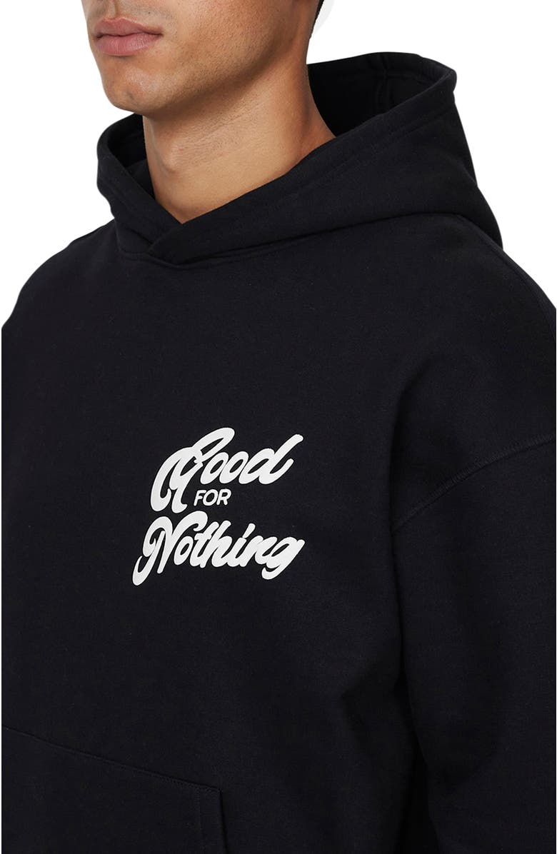 Good For Nothing Funk Relaxed  Hoodie, Alternate, color, Black
