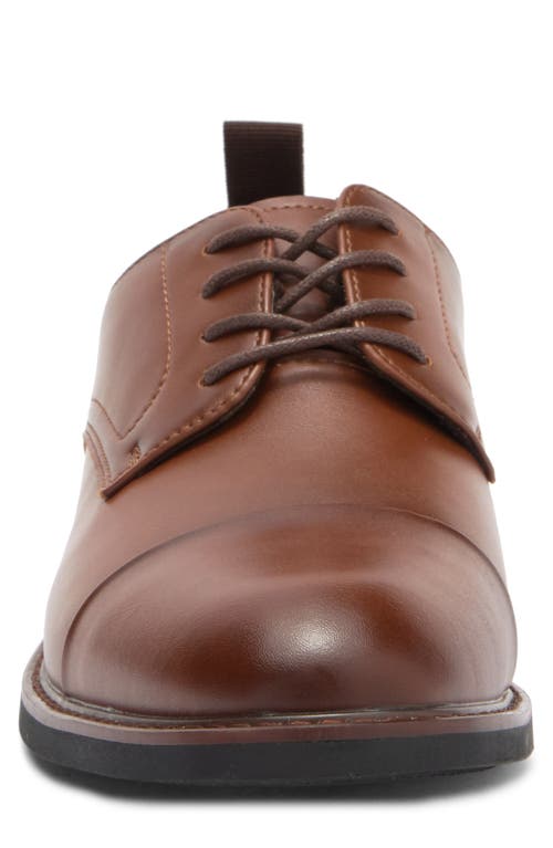 Steve Madden Plain Toe Derby In Cognac