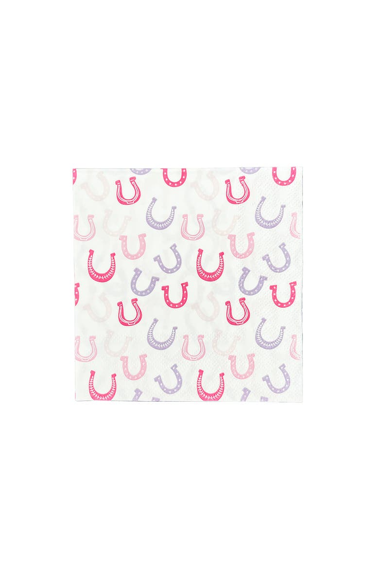 Pony Tales Horseshoe Petite Napkins, Main, color, Assorted Pre-Pack