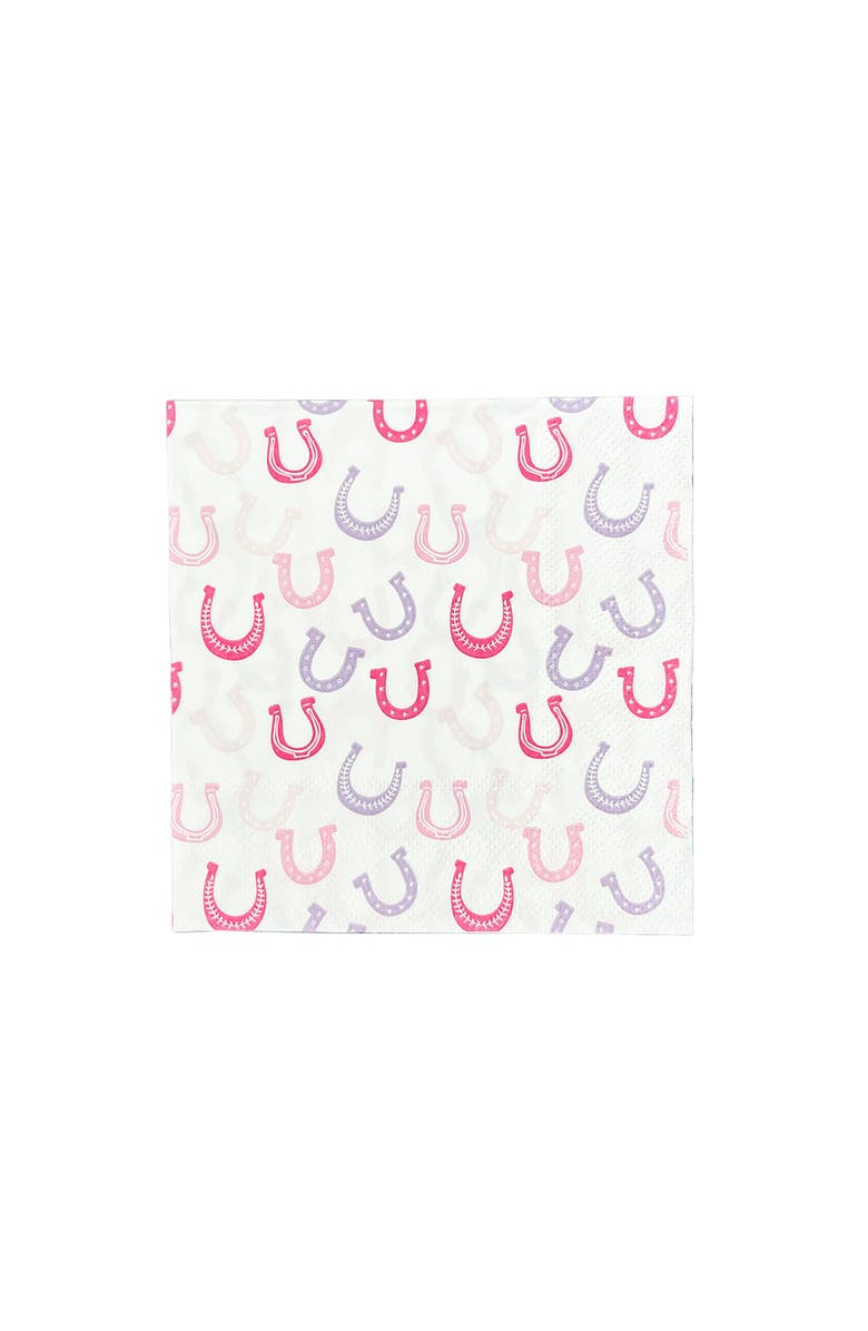 Daydream Society Pony Tales Horseshoe Petite Napkins, Main, color, Assorted Pre-Pack