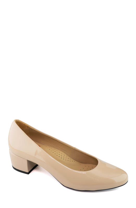 Marc Joseph New York Broad St 2.0 Patent Leather Pump, Main, color, Nude Soft Patent