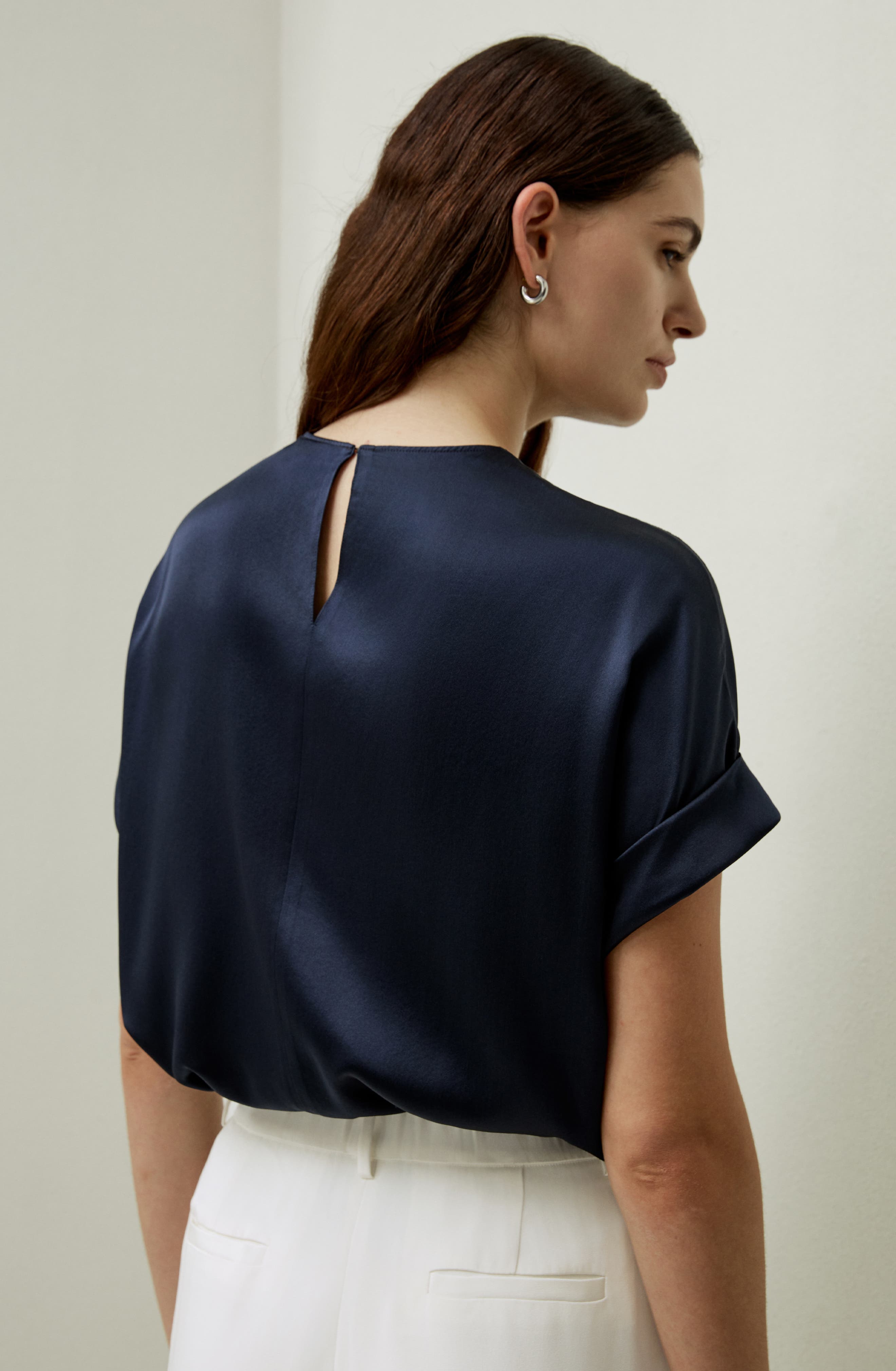 Contemporary Oversized Silk Top - image 4