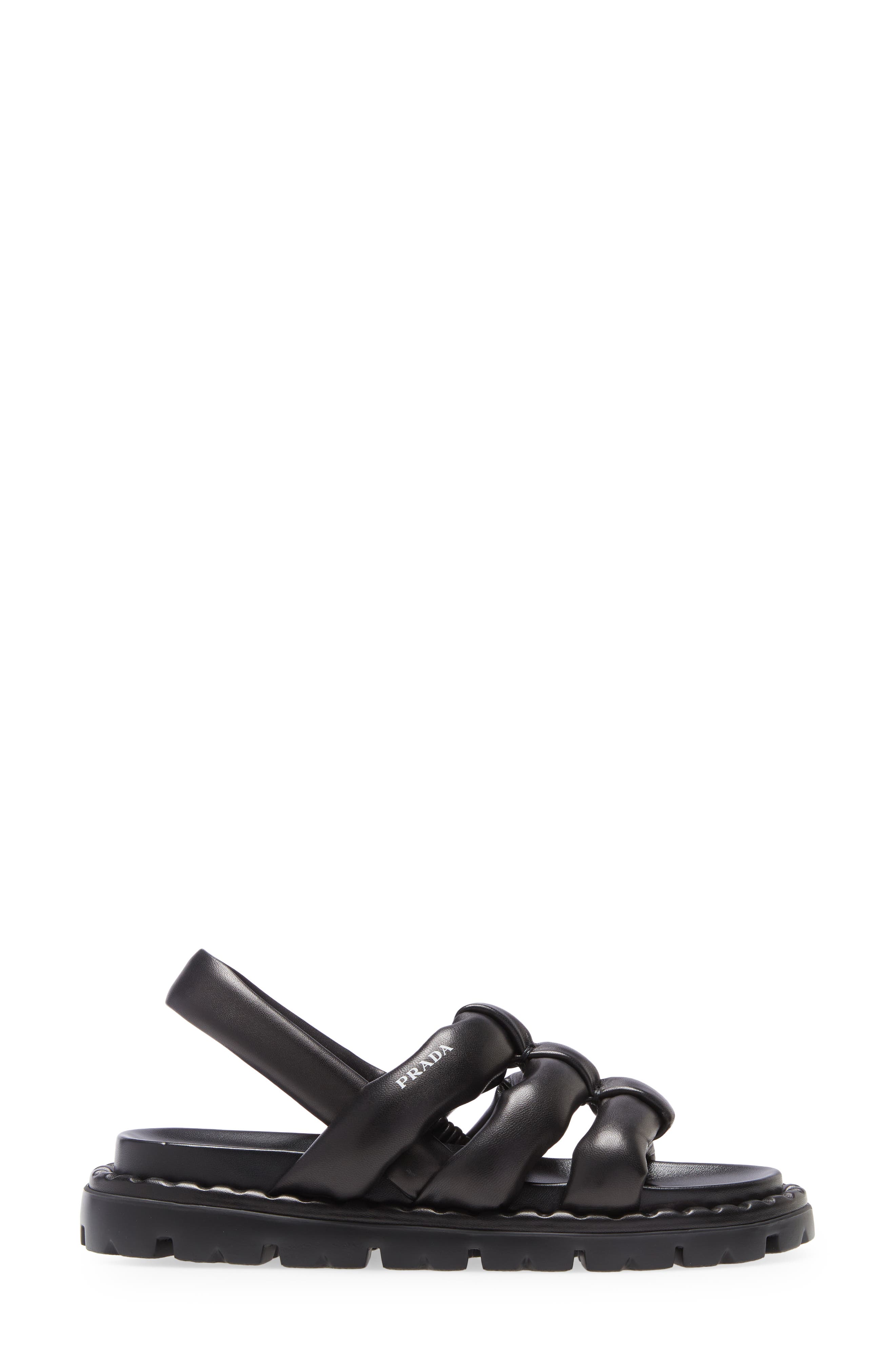 Prada Strappy Slingback Sandal, Alternate, color, 