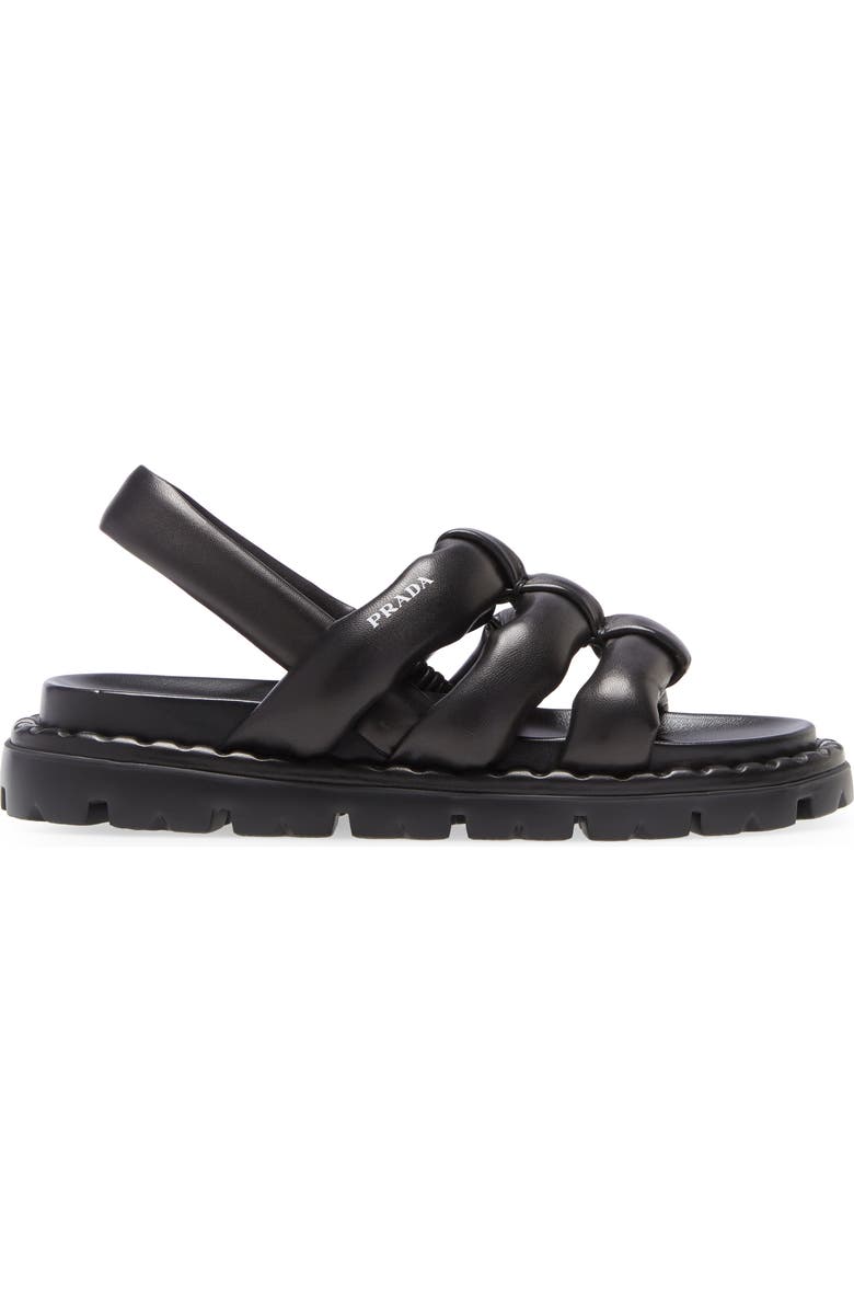 Prada Strappy Slingback Sandal, Alternate, color,