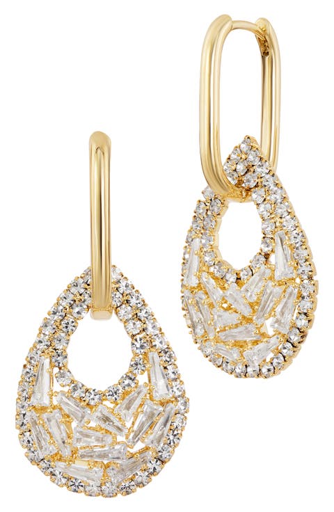 Cubic Zirconia Drop Earrings