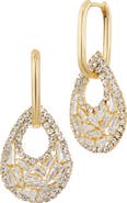 SAVVY CIE JEWELS Cubic Zirconia Drop Earrings