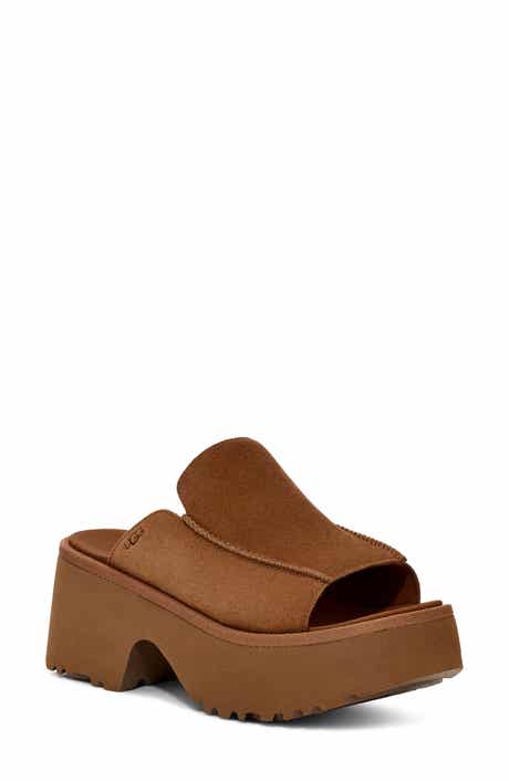 UGG® New Heights Platform Slide Sandal