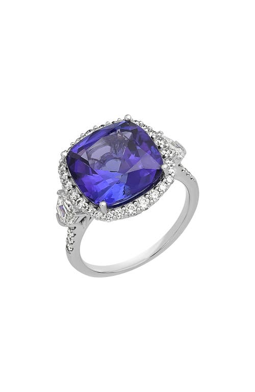 Bony Levy Tanzanite & Diamond Statement Ring In 18k Wg/tanzanite/diamond