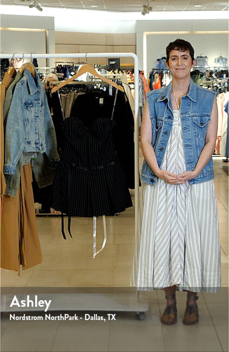 Pinstripe Underwire Strapless Minidress, sales video thumbnail