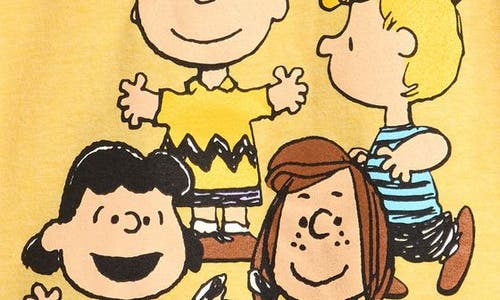 Jem Kids' Peanuts® Graphic T-shirt In Burgundy