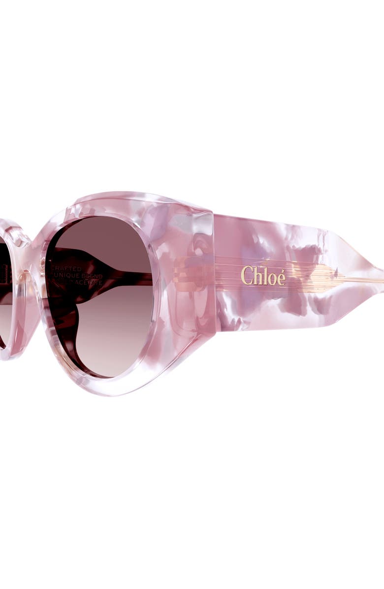 Chloé 51mm Round Sunglasses, Alternate, color,