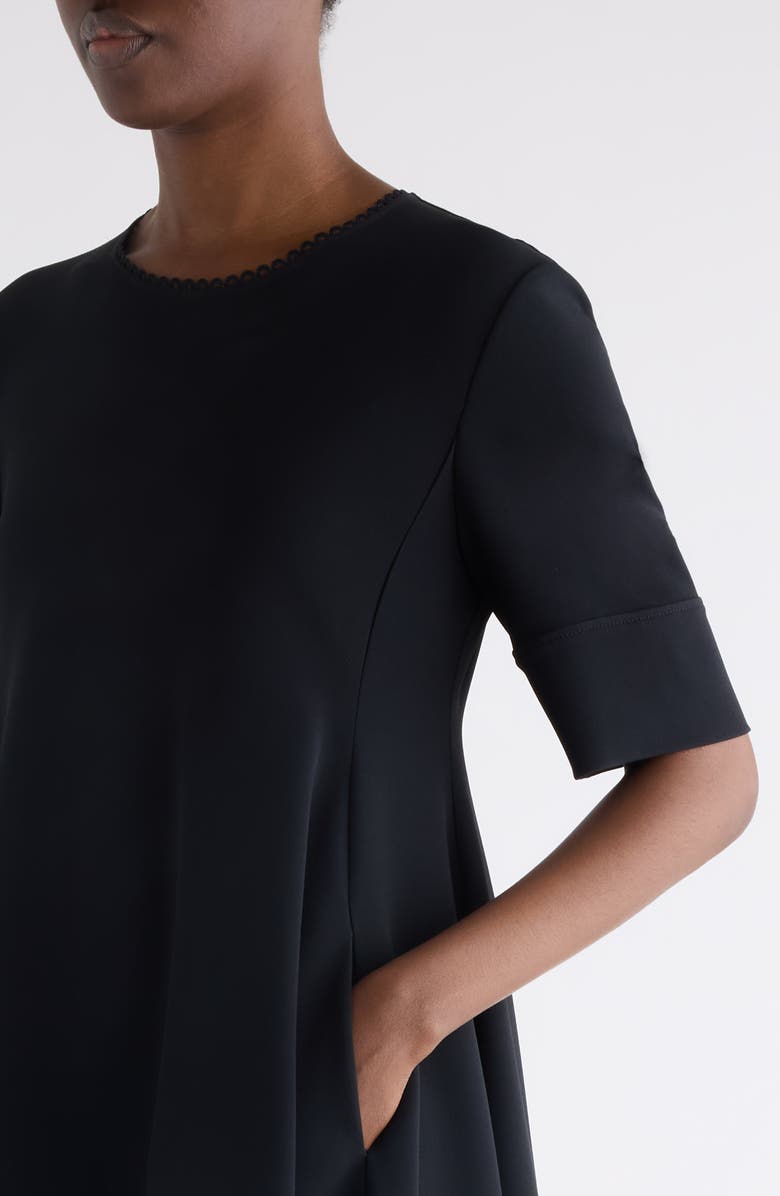 Chloé Stretch Crepe Minidress, Alternate, color, Black