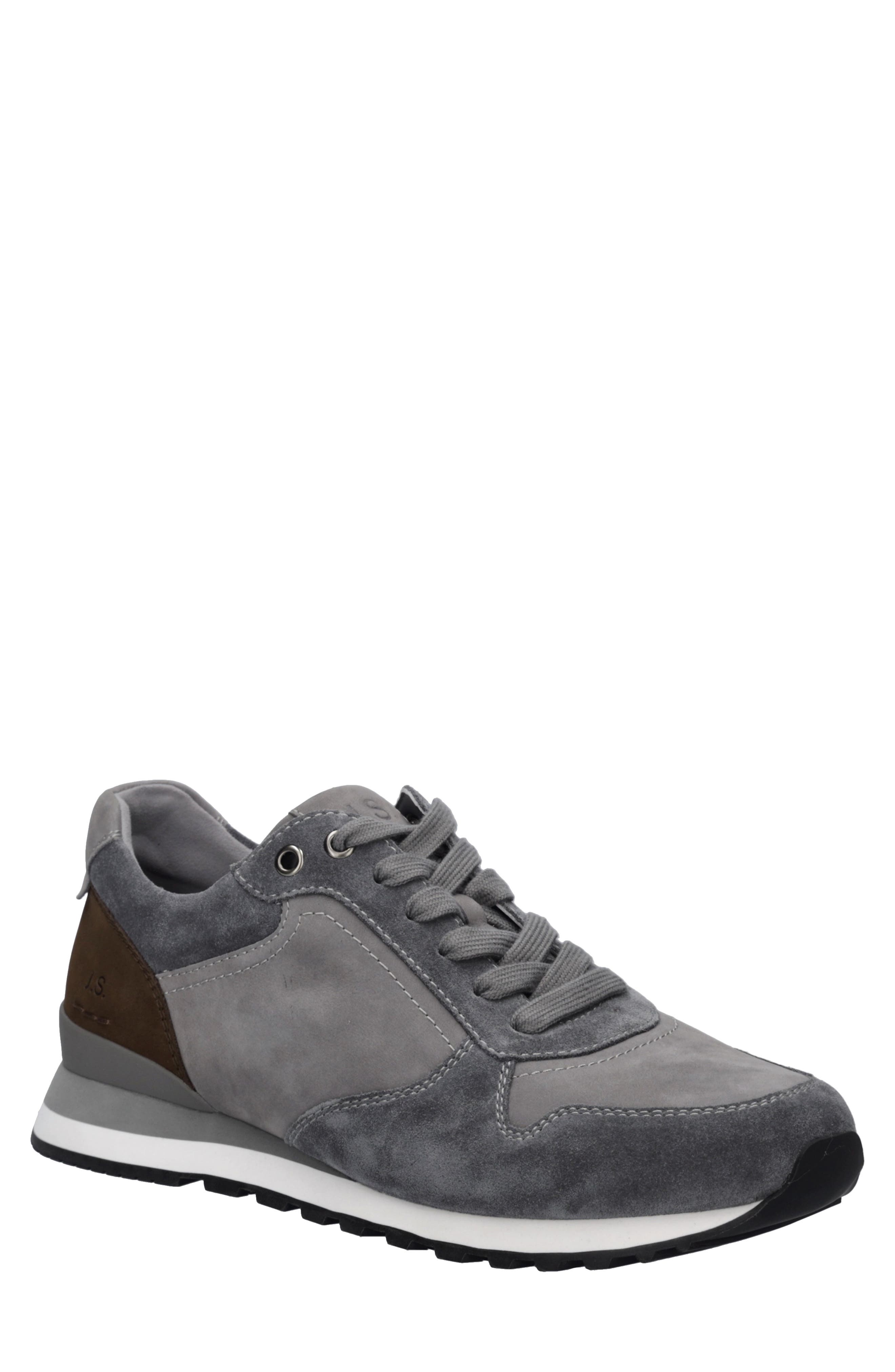 Axel 01 Leather Sneaker, Main, color, GRAY