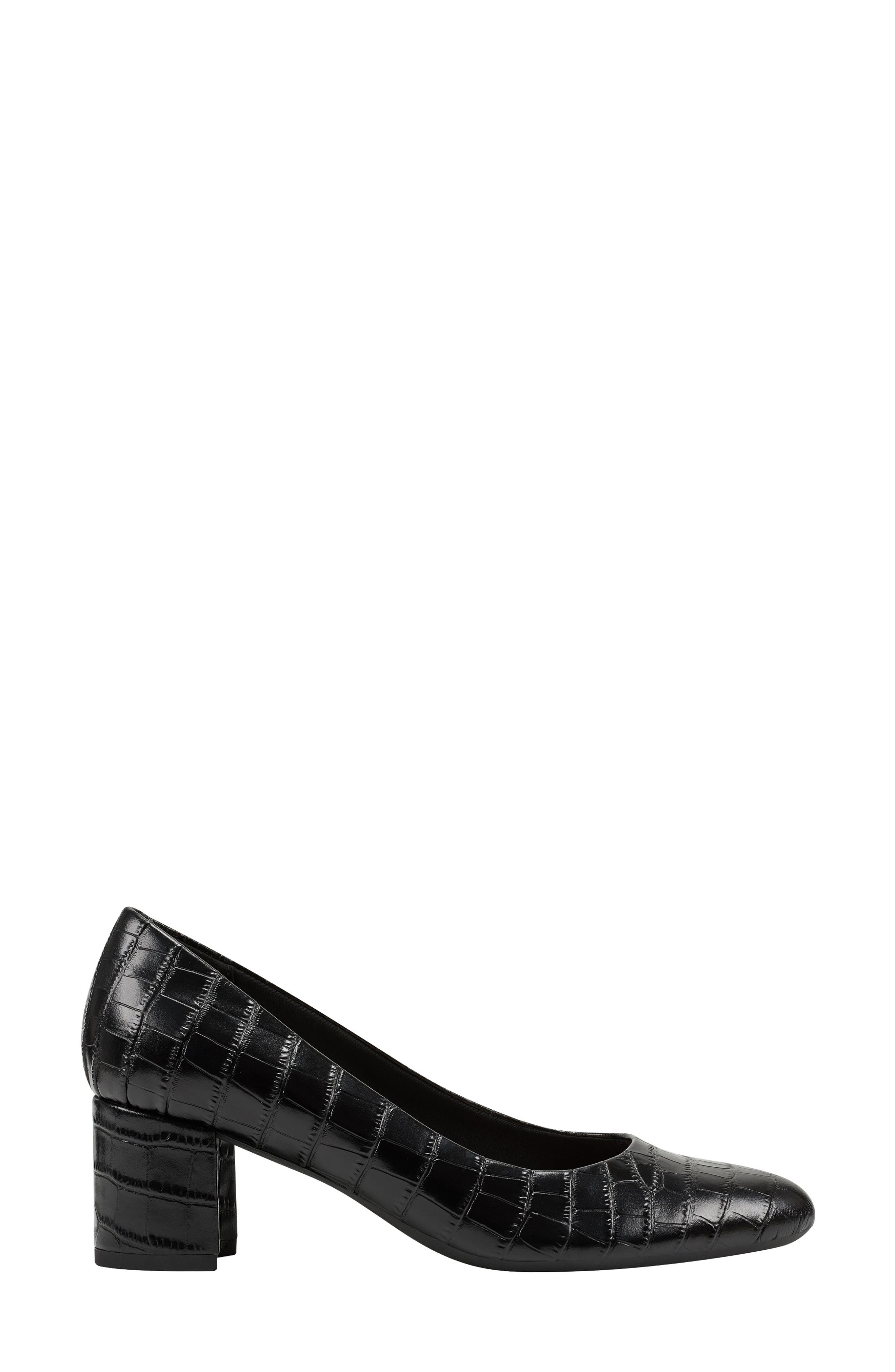 Robin Pump, Alternate, color, BLACK FABRIC