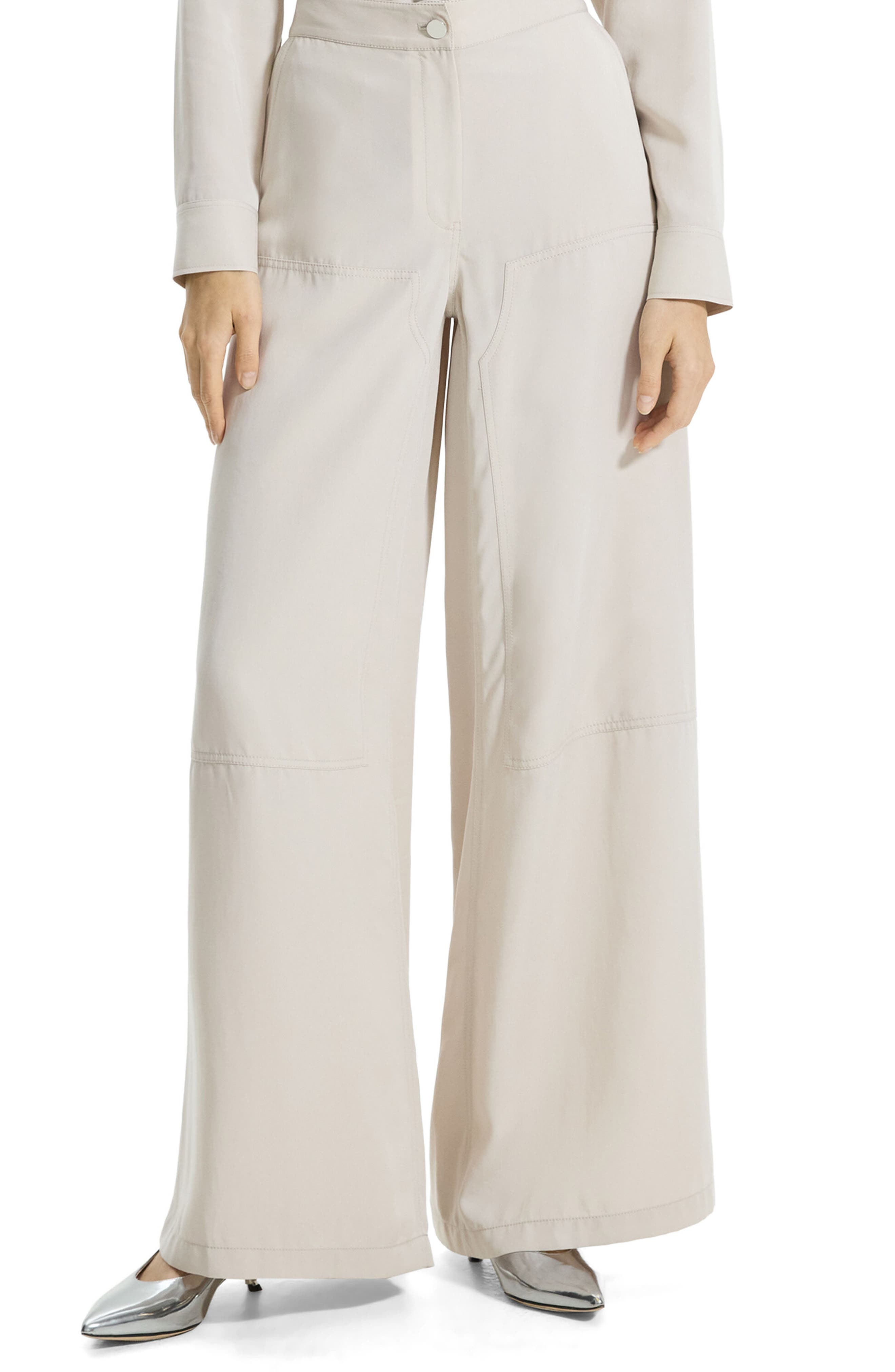 Theory Wide Leg Cargo Pants