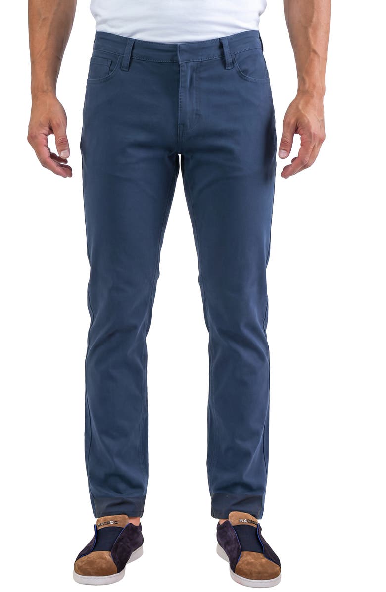 Maceoo Marthyr Stretch Trousers, Main, color, Blue