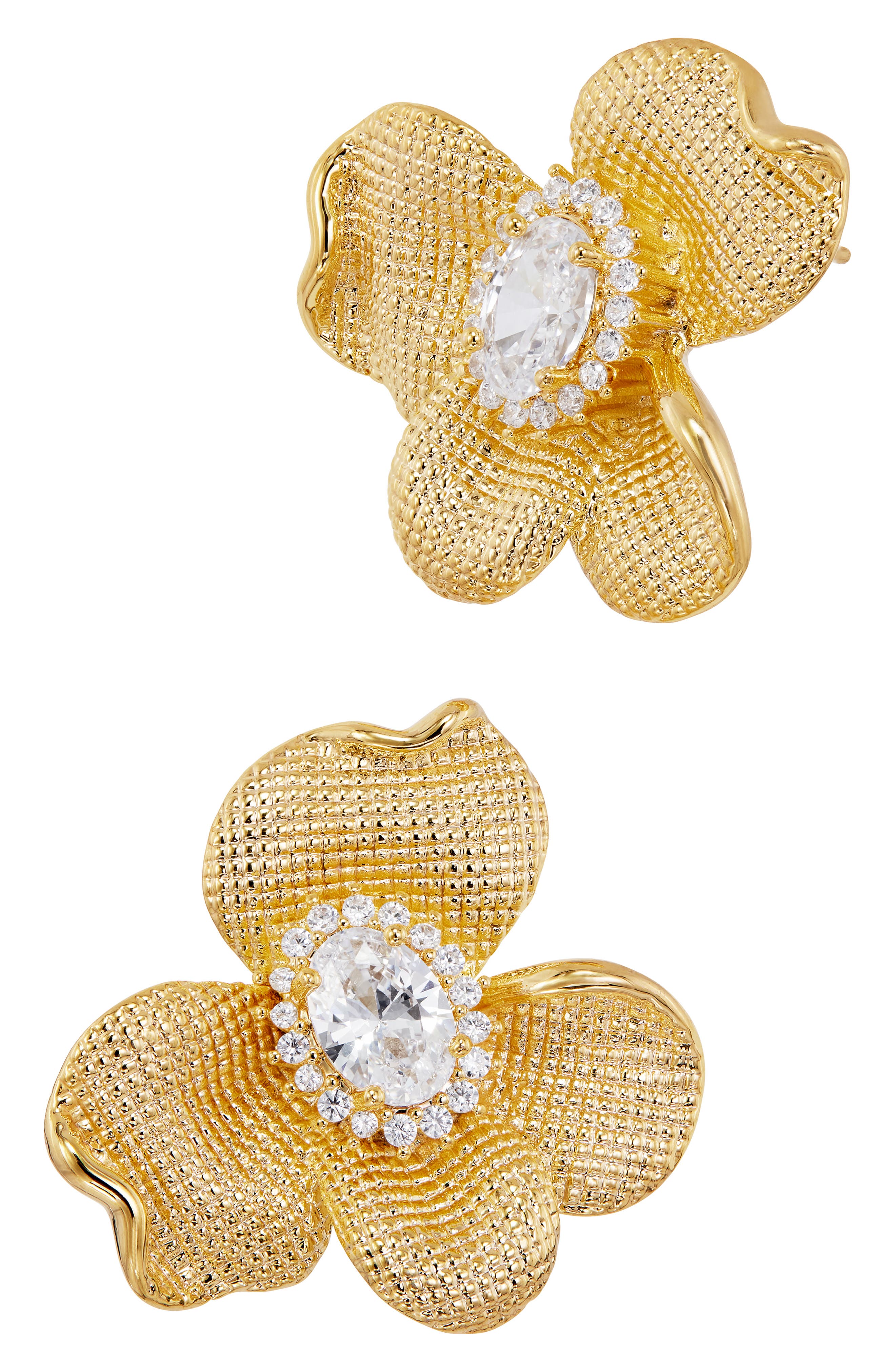 Matte Flower Stud Earrings