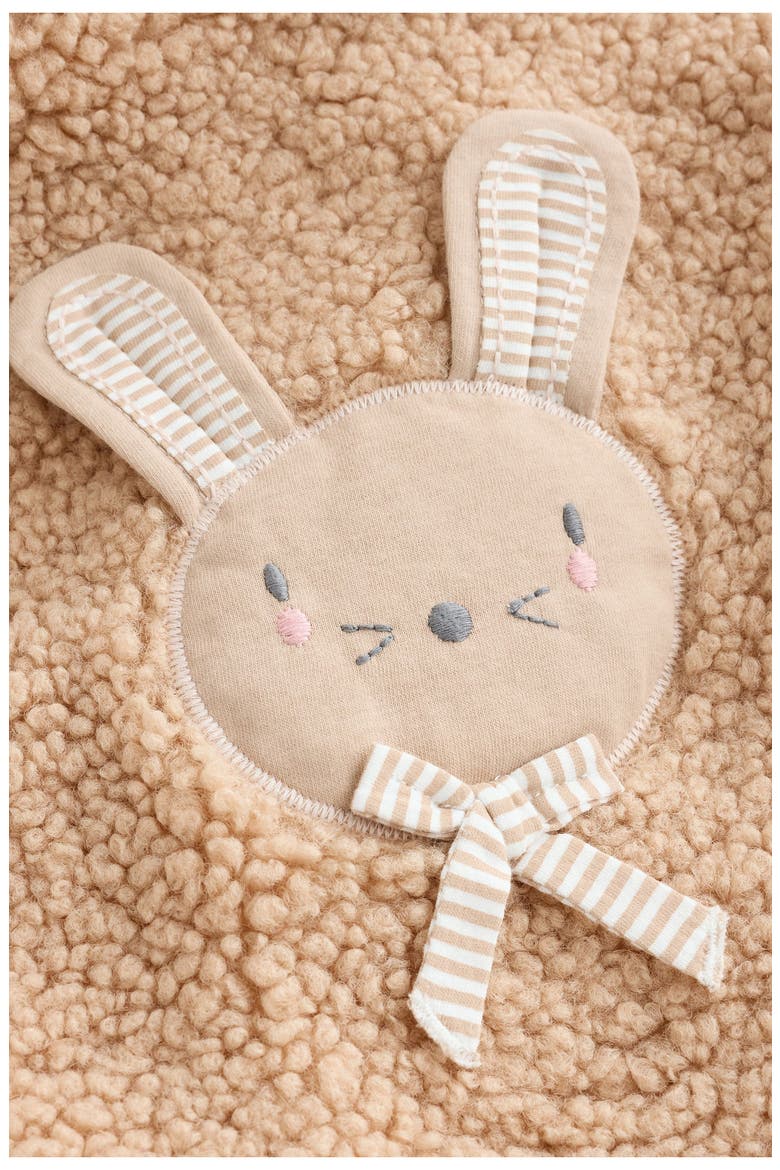 Kids' Bunny Borg Character Fleece Jacket, Alternate, color, BROWN