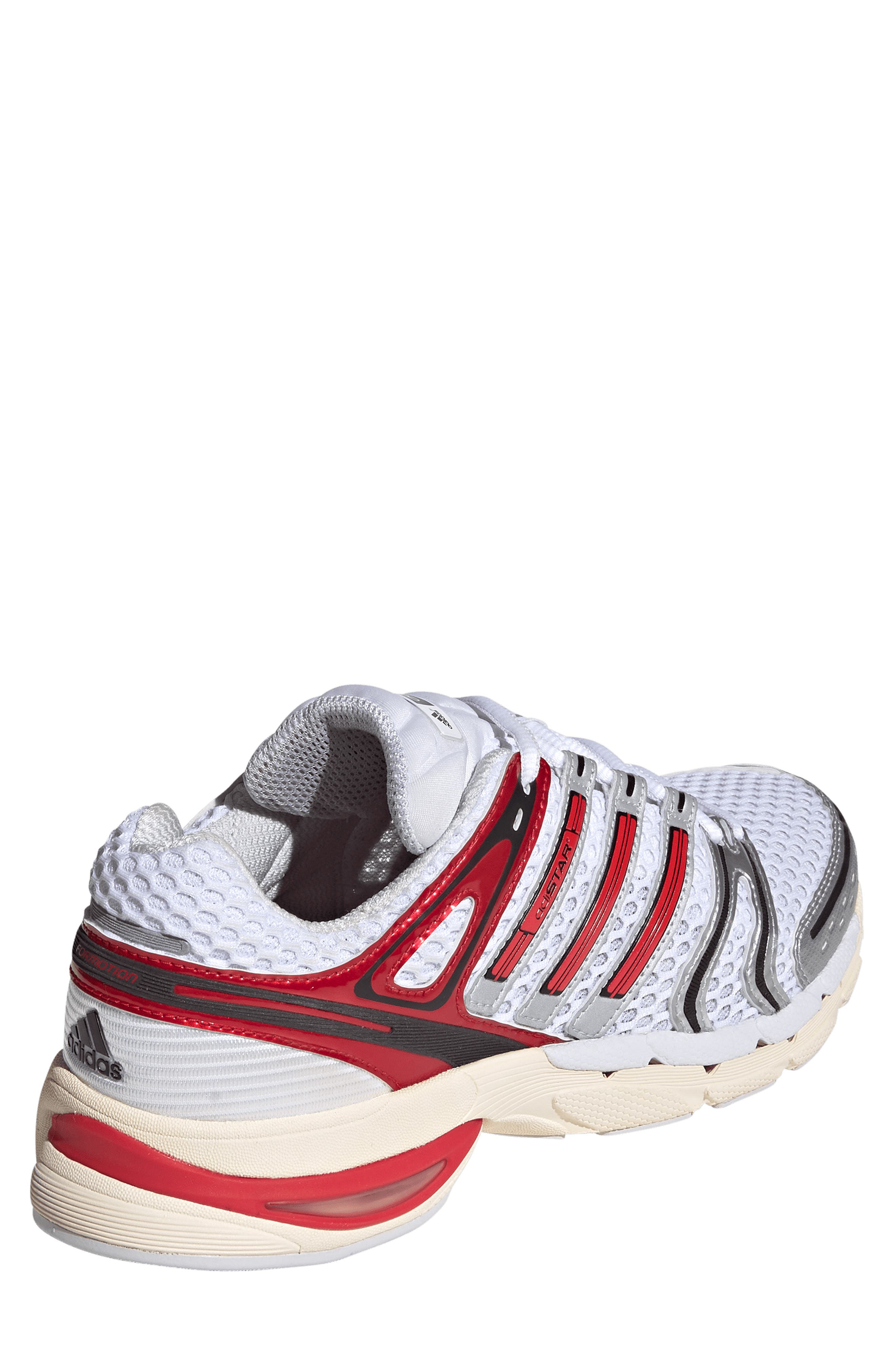 adidas Gender Inclusive Adistar Control 5 Sneaker, Alternate, color, White/ Better Scarlet/ Grey