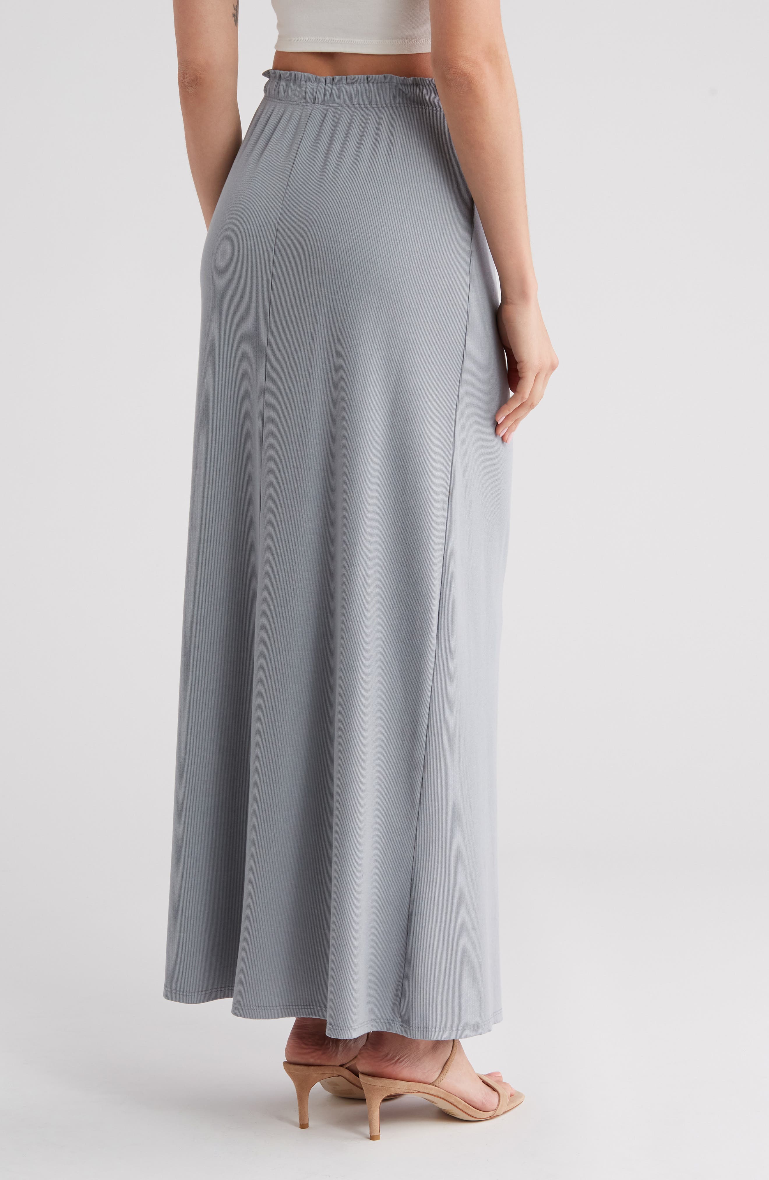 Rib Maxi Skirt - image 2