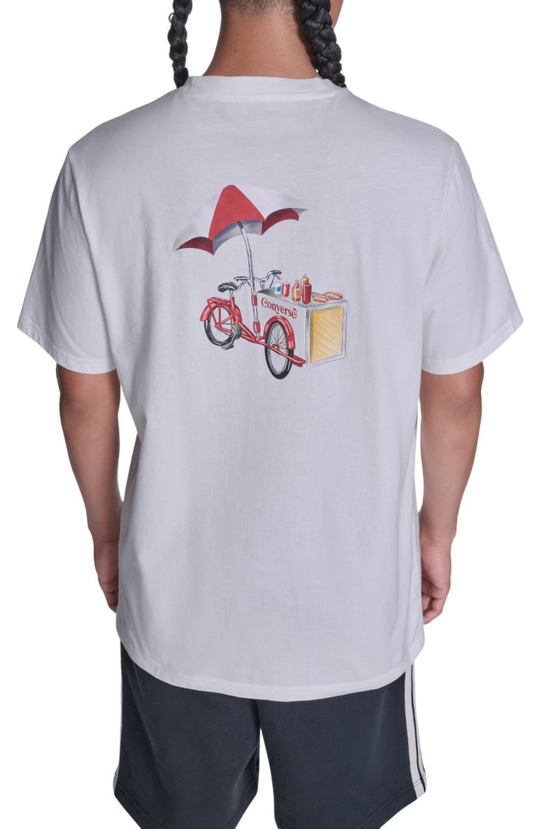 Converse Hotdog Cart Tee, Alternate, color, White
