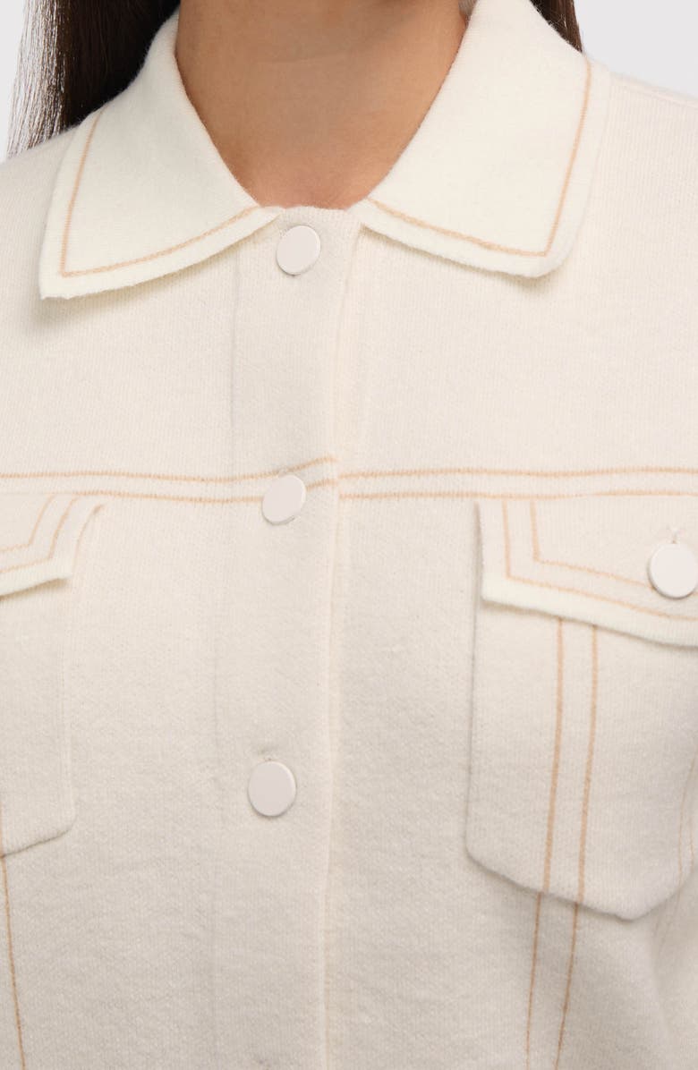 NVLT Sweater Jacket, Alternate, color, Marshmallow