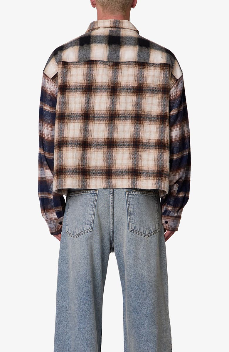 mnml PANELED FLANNEL SHIRT, Alternate, color,