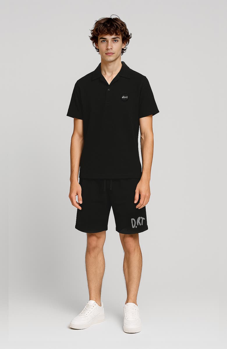 D.RT Vacay Cotton Polo, Alternate, color, Black